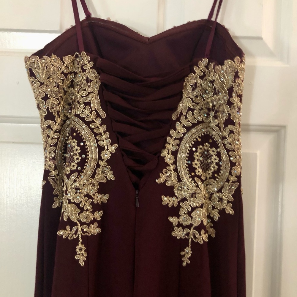 Nordstrom Burgundy Prom Dress